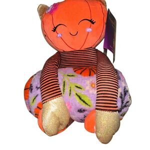 Huggable two piece throw set Blair the pumpkin